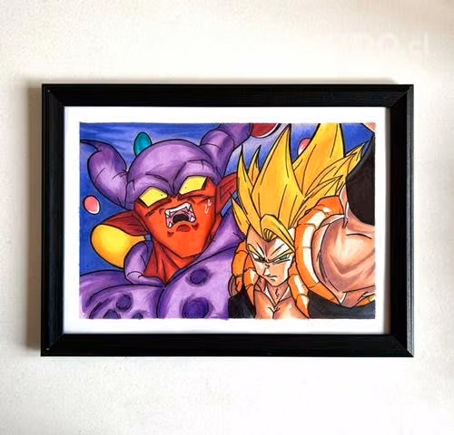 Cuadro gogeta vs janemba dragon ball z