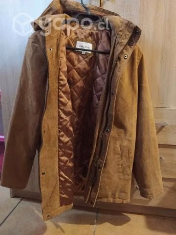 Chaqueta de cuero café talla M