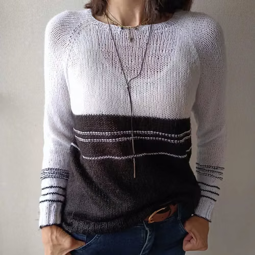 Sweater black and white - Imagen 2