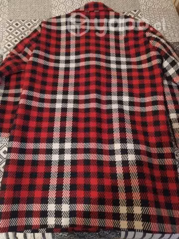 Abrigo de cuadros rojo Talla M - Imagen 5
