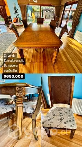 Comedor amplio de madera - Imagen 2