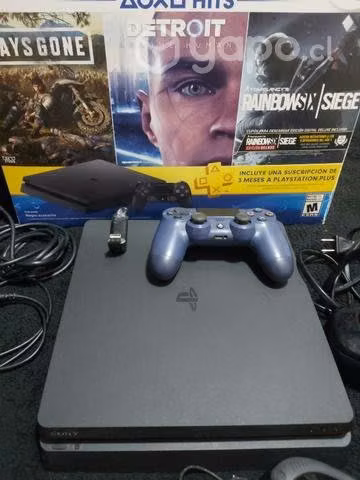 Ps4 slim 1tb con todo lo de las fotos