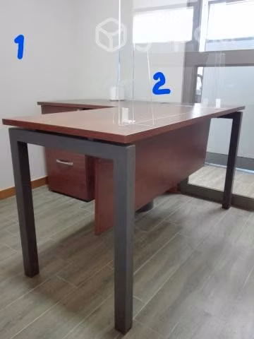 Estacion de trabajo en l