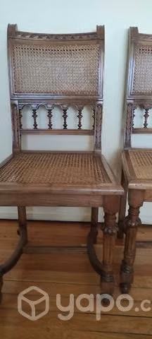Juego sillas estilo inglés sXIX impecable