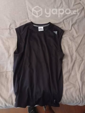 Polera Adidas sin mangas negra drifit M