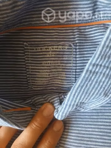Polera Dockers XL azul con lineas blancas - Imagen 2