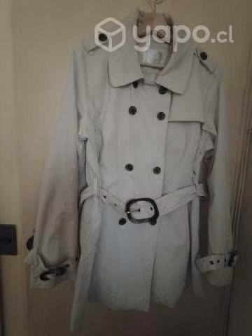 Chaqueta impermeable talla L largo 3/4 poliéster