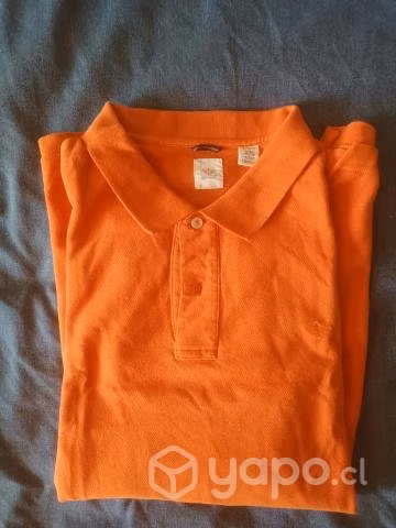Polera con cuello Dockers original naranja XL