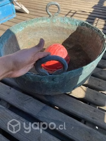 Olla cobre decoracion
