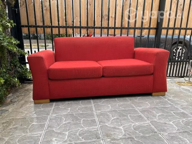 Sillon 2 cuerpos tela rojo - Imagen 2