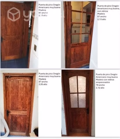 Puertas de madera sólida, pino oregon americano