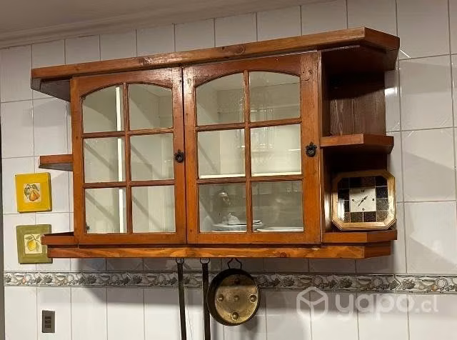 Muebles de cocina de madera pino oregon americano