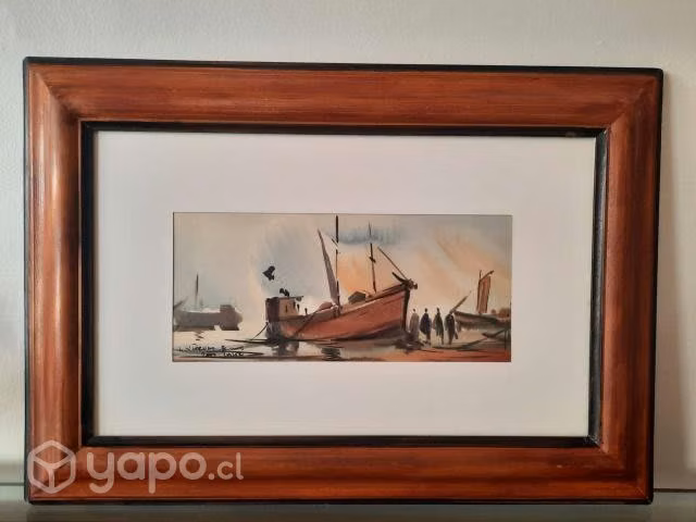 Obra de arte acuarela de Luis Vicencio
