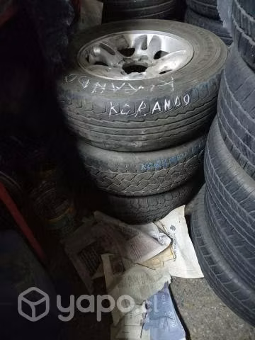 4 llantas de magnesio con neumáticos impecables