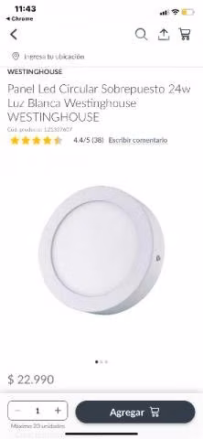 9 focos circulares led
