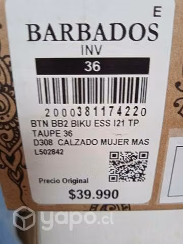 Botines Barbados