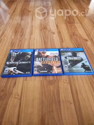 Pack 3 juegos PlayStation 4 PS4/CoD Mortal X batll