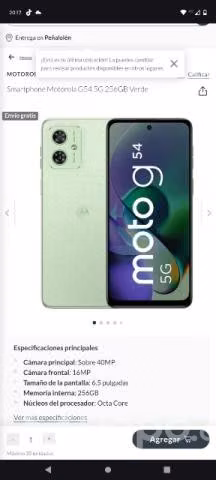 Celular moto g54