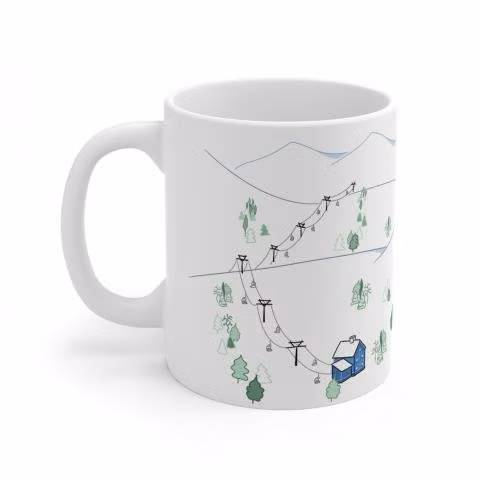 Tazon con diseño de Centro de Ski - Imagen 3