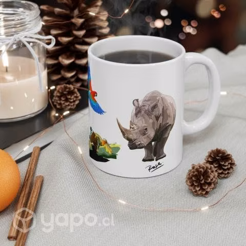 Tazon con diseño de Animales Power