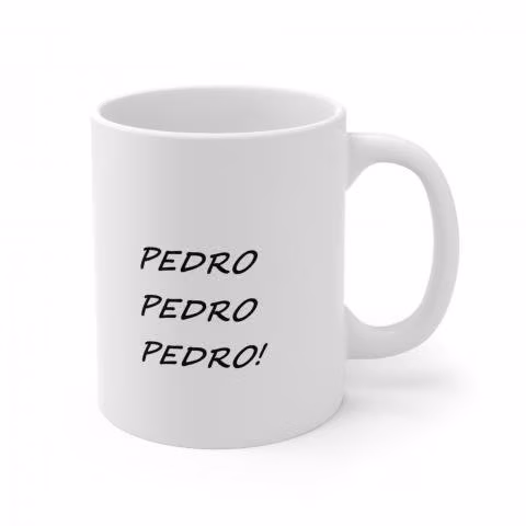 Tazon con diseño de Pedro Pedro Pedro