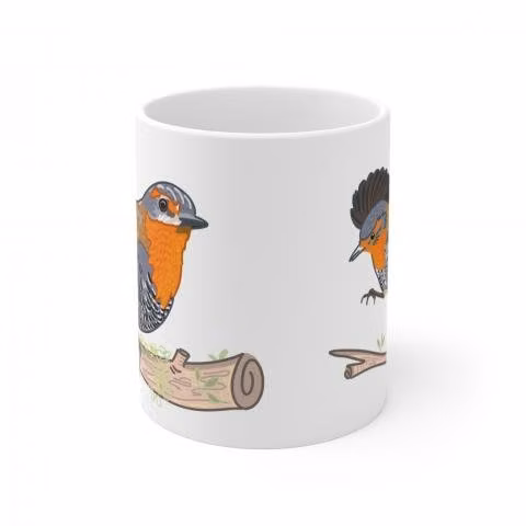 Tazon con diseño de Chucao