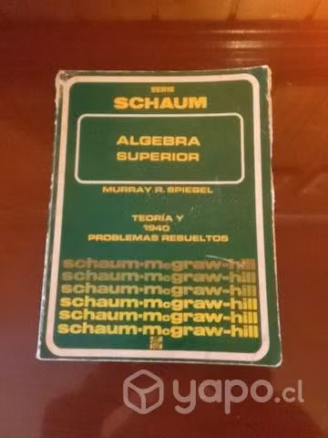 Libro de matematicas schaum algebra superior