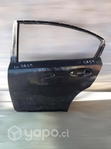 Puerta trasera lh subaru impreza