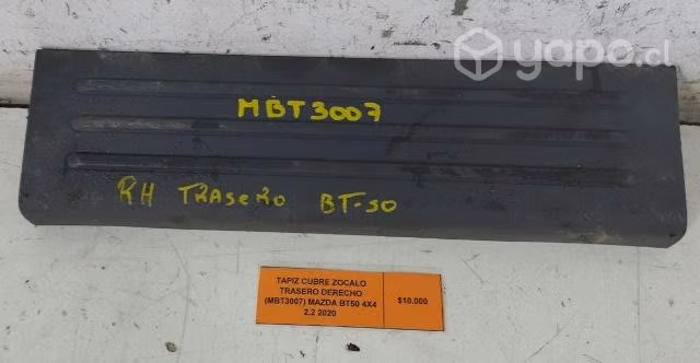 Tapiz CubreZocalo Tras Der (MBT3007) BT50 2.2 2020