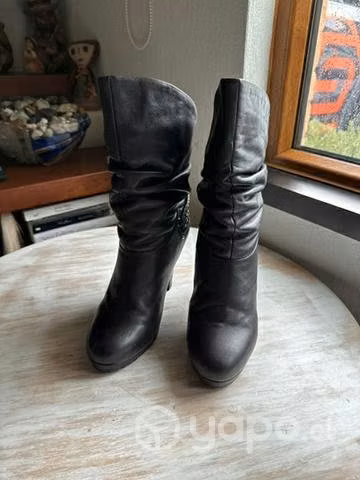 Bota cuero negro - Imagen 2