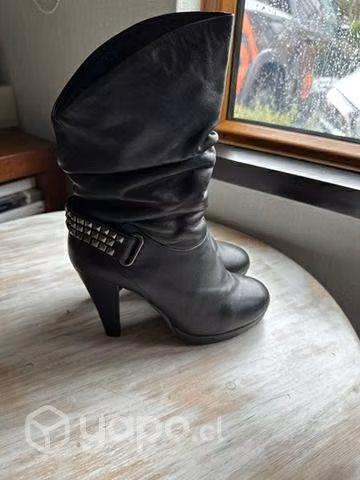 Bota cuero negro - Imagen 3