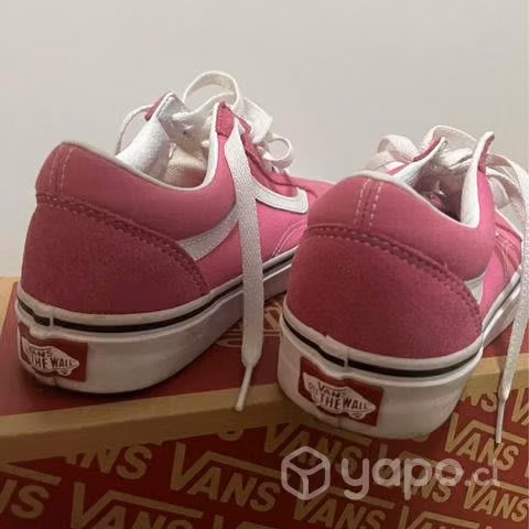 Vans Rosadas con blanco - Imagen 2