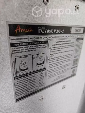 Estufa a Pellet Italy 8100