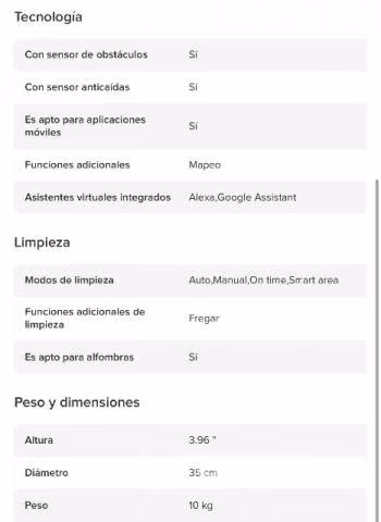 Aspiradora robot EUFY ROBOVAC L70- híbrida + láser - Imagen 4