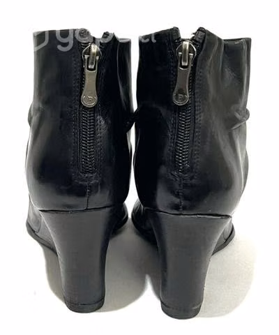 Botín Taco Chino 100% Cuero Marca Pollini N°38 - Imagen 5