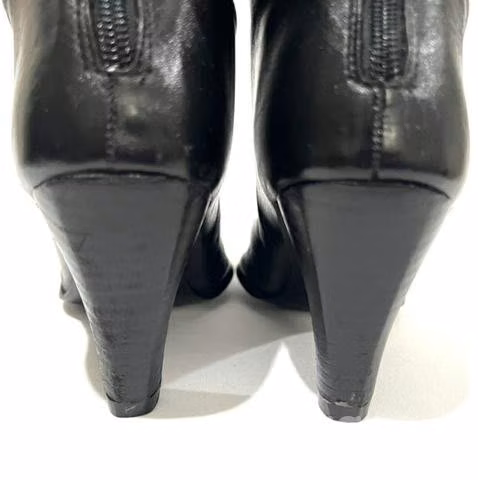 Botín Taco Alto 100% Cuero Marca Pollini N*38 - Imagen 6