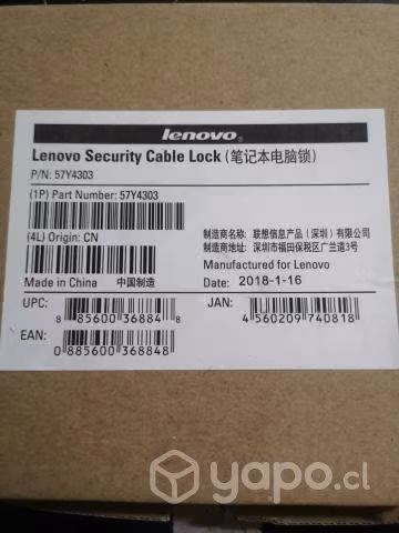 8 Candados Lenovo para Notebook Nuevos - Imagen 2