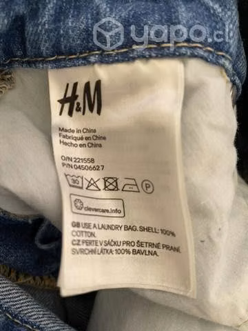 Jardinera de jeans short corto sin uso