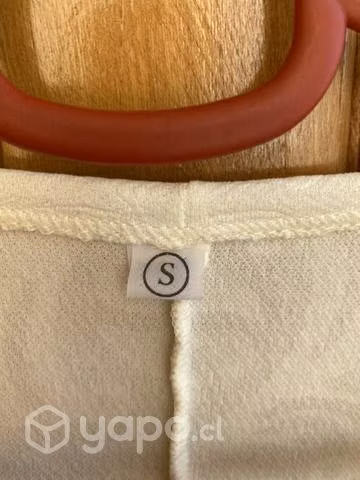 Blazer blanco con diseño