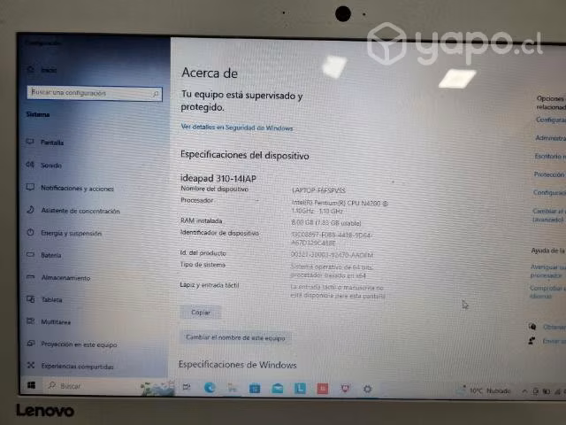 Notebook Lenovo