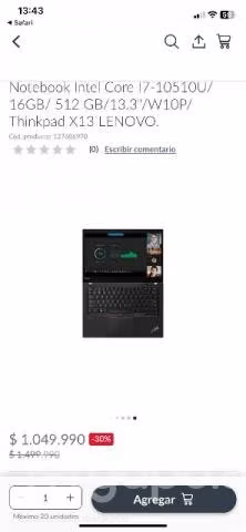 notebook lenovo thinkpad I7 - Imagen 5