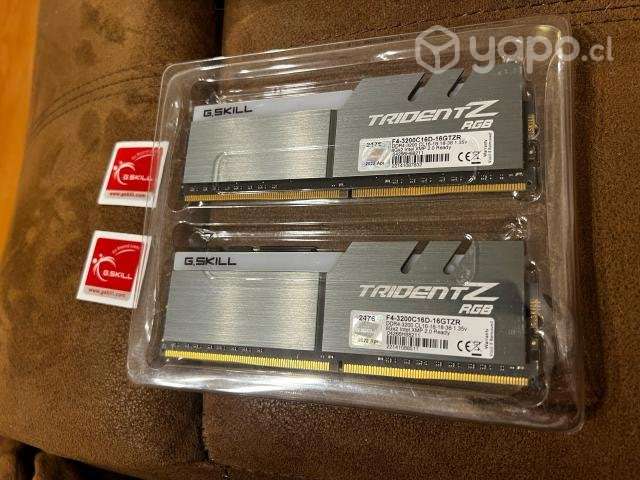 G Skill Trident z RGB 2x8 Gb 3200mhz DDR4 Memoria - Imagen 2