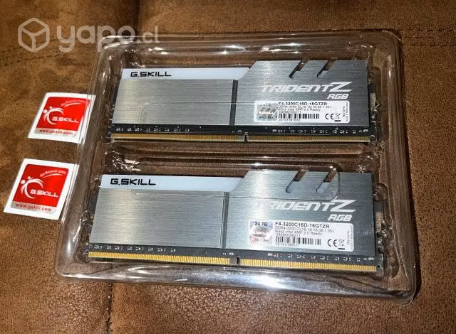G Skill Trident z RGB 2x8 Gb 3200mhz DDR4 Memoria