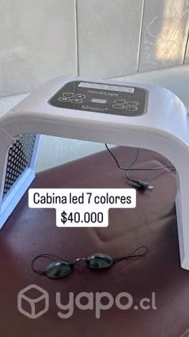 Cabina led 7 colores