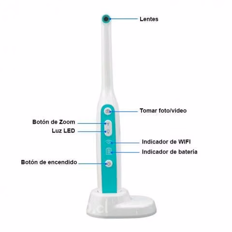 Camara Dental Bucal Intraoral Wifi Model 401 8 LED
