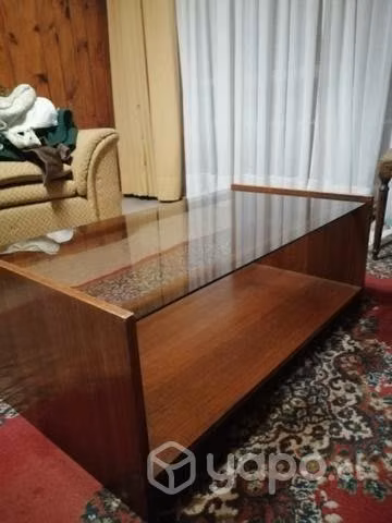 Mesa centro vidrio buen estado
