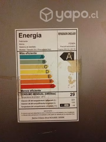 Refrigerador Fensa 333 litros
