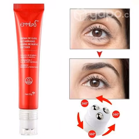 Crema para ojos antiarrugas con 9 peptides - Imagen 2