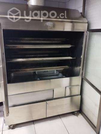 Asadora de pollos ala brasa carbón - Imagen 2