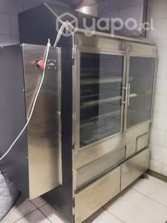 Asadora de pollos ala brasa carbón
